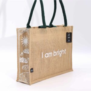 Hop Hare Jute Big Bag - I am Bright