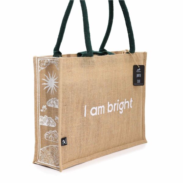Hop Hare Jute Big Bag - I am Bright - Image 5
