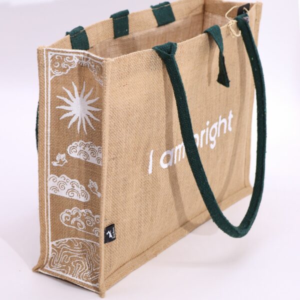 Hop Hare Jute Big Bag - I am Bright - Image 9