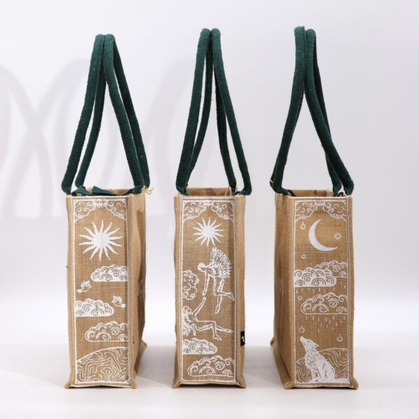 Hop Hare Jute Big Bag - I am Loved - Image 5