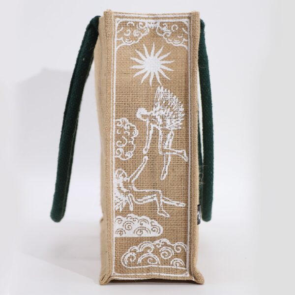 Hop Hare Jute Big Bag - I am Loved - Image 6