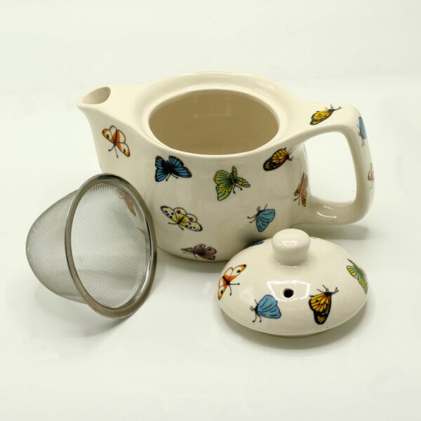 Small Herbal Teapot - Butterflies - Image 2