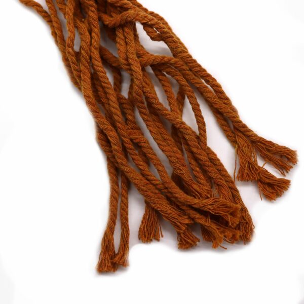 Macrame Pot Holder Classic - Chocolate Med Pot - Image 4