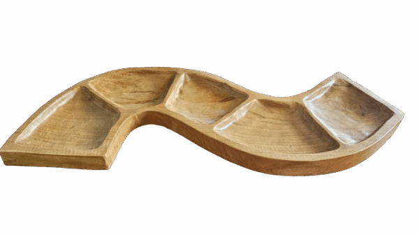 Snake Shaped Teak Bowl