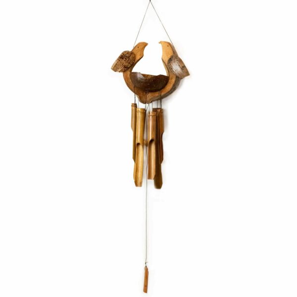 Bamboo Windchime - Natural finish - Husband & Wife - Image 2