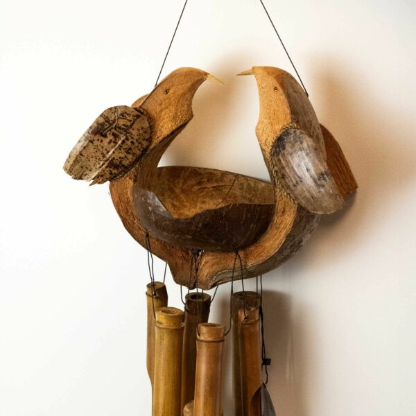 Bamboo Windchime - Natural finish - Husband & Wife - Image 3