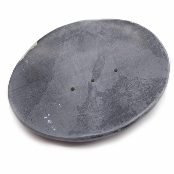 Grey Soapstone Soap Dish 10x12cm- Classic Oval - Image 2