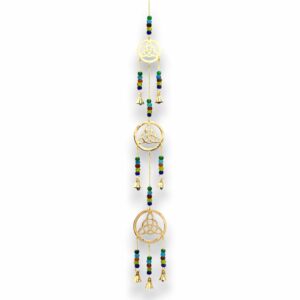 Indian Chimes - Brass Celtic Drop - 7 Bells