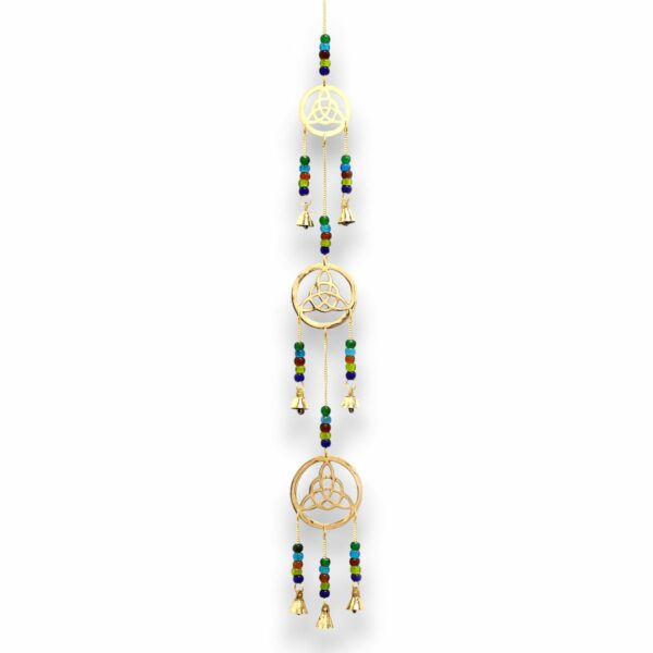 Indian Chimes - Brass Celtic Drop - 7 Bells