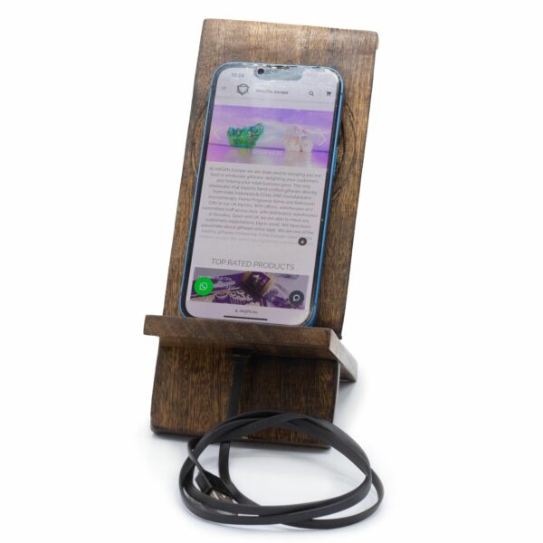 Wooden Carved Phone Stand - Tree of Life - Image 2