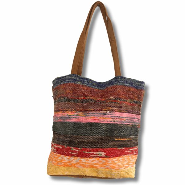 Recycled Big Rug Bag - Shades of Lavender - Image 2