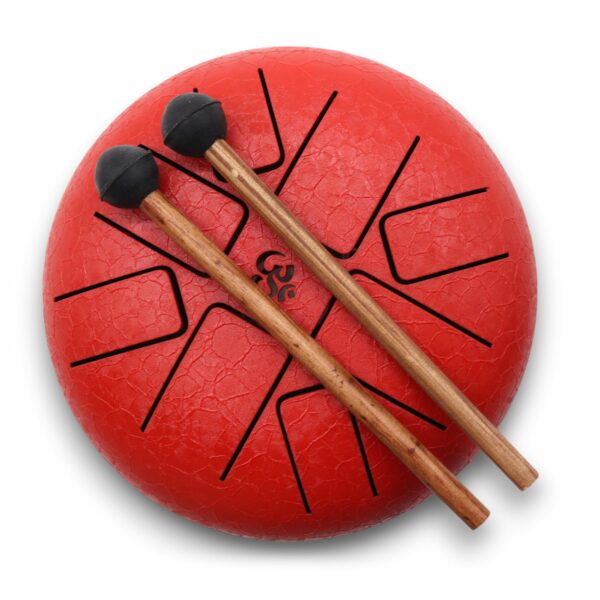 Hapi Drum Om Red- 16cm - Image 3