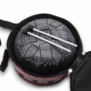 Med Hapi Drum Om Mandala Engraved- 22x15cm