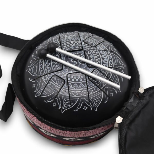 Med Hapi Drum Om Mandala Engraved- 22x15cm
