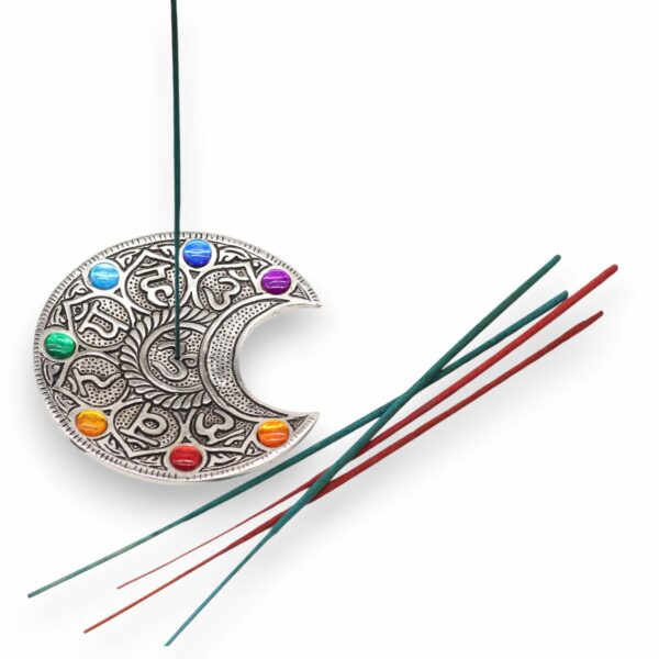 Seven Chakra Moon Incense Holder - Image 4