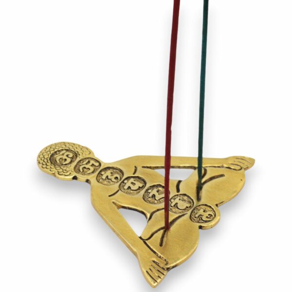 Gold Aluminum Seven Chakra Yoga Incense Holder - Image 4