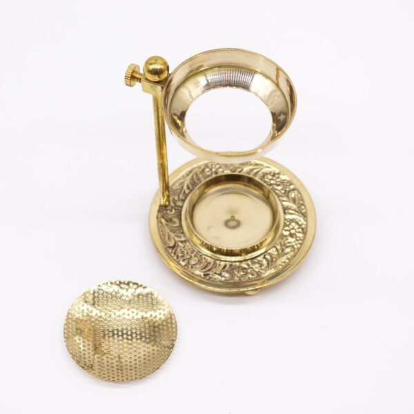 Brass Resin Incense Warmer - Adjustable - Image 3