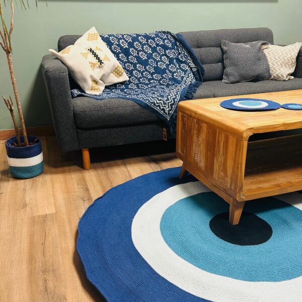 Cotton Rope Evil Eye Rug - Image 2