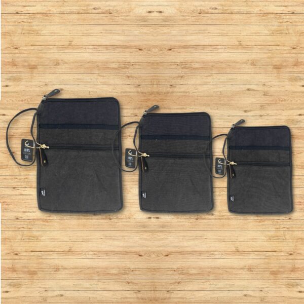 Stonewash  Large Laptop Pouch - Charcoal - Image 2