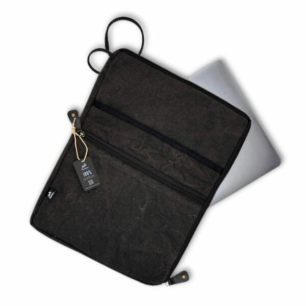 Stonewash  Large Laptop Pouch - Charcoal - Image 3