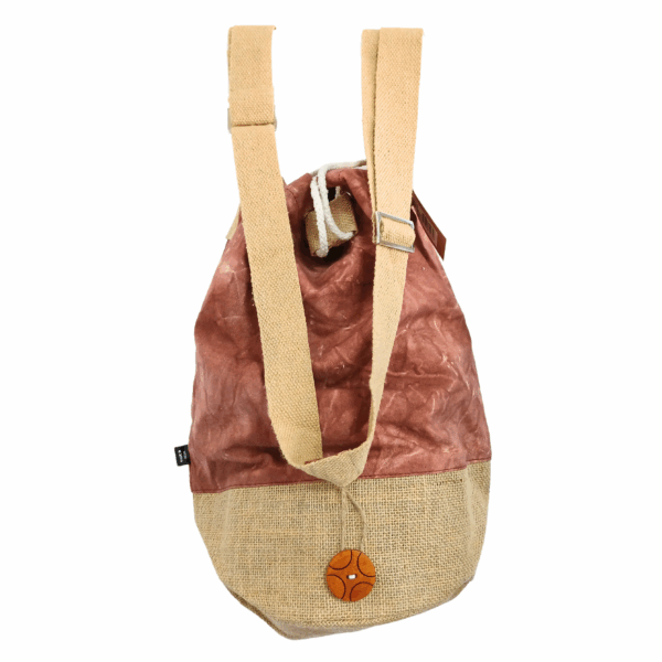 All Natural Backpack - Terracotta Stonewash - Hamsa - Image 3