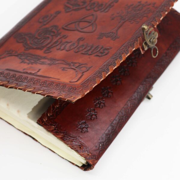 Large Book of Shadows - Dark Tan - 200 pages decle-edged - 25x18x3cm - Image 2