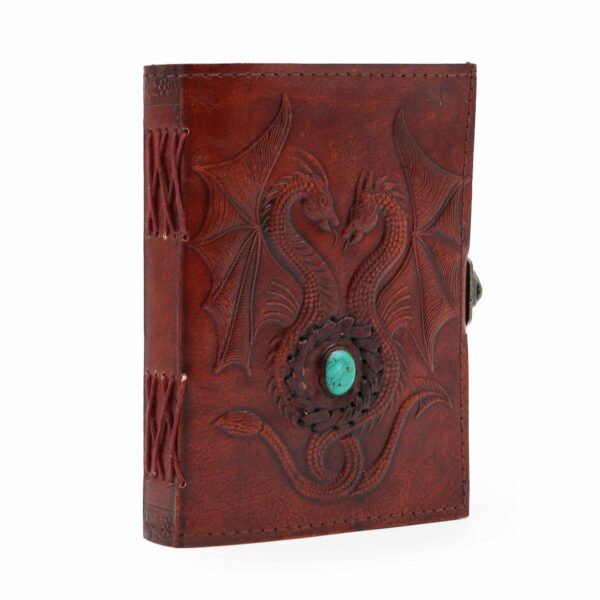 Two Dragons- Esoteric Notebook - Antique Grey - 200 pages  Stich Edge- 17.5x12.5x3cm - Image 4