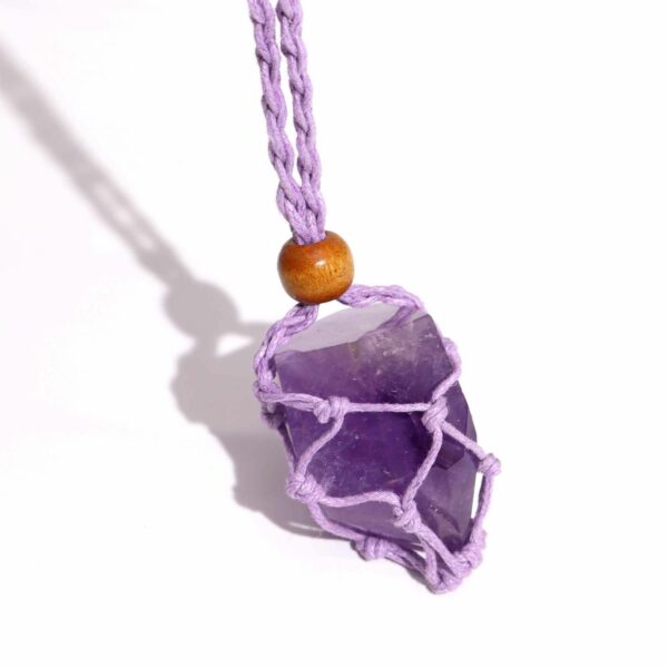 Gemstone Necklace Cord - Purple - Image 2