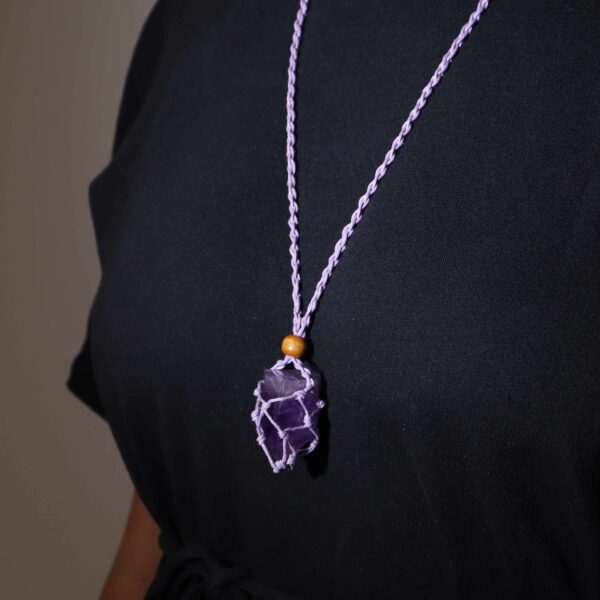 Gemstone Necklace Cord - Purple - Image 5
