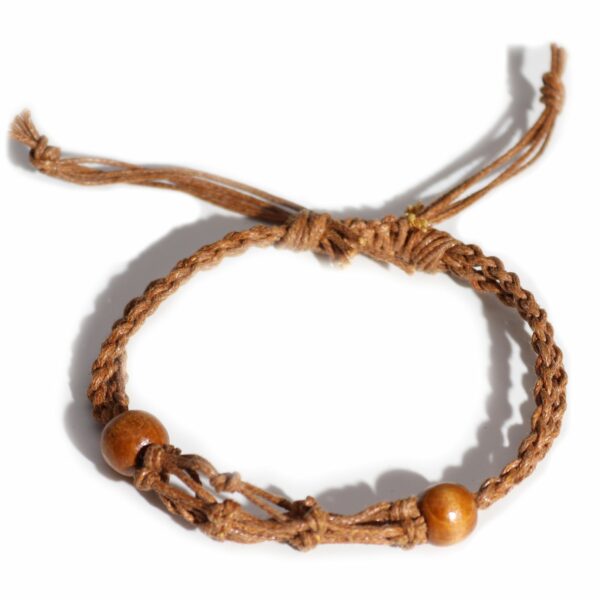 Gemstone Bracelet Cord - Brown - Image 2