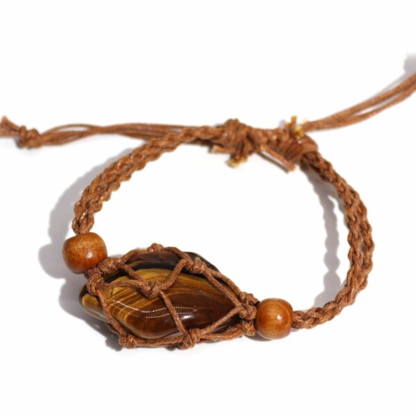 Gemstone Bracelet Cord - Brown - Image 3