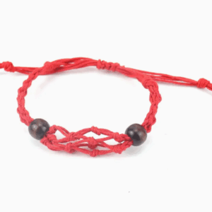 Gemstone Bracelet Cord - Red