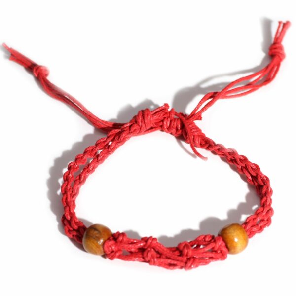 Gemstone Bracelet Cord - Red - Image 2