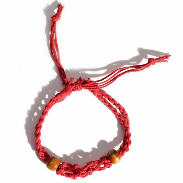 Gemstone Bracelet Cord - Red - Image 3