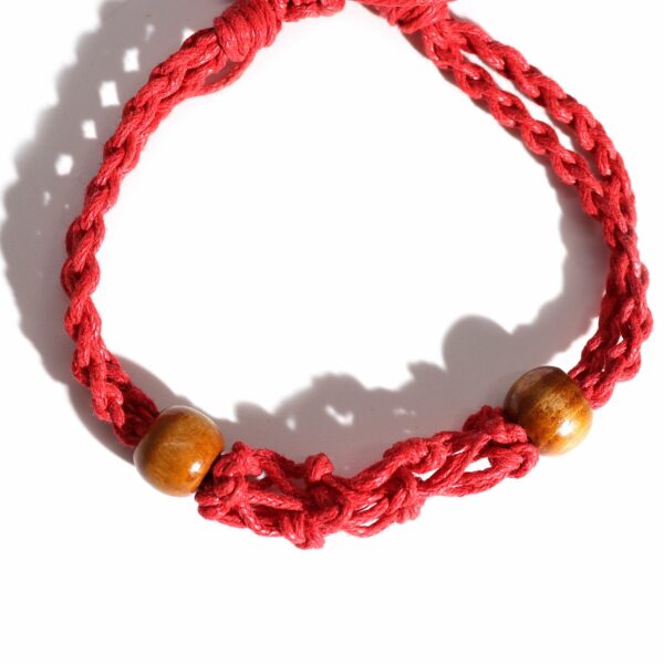 Gemstone Bracelet Cord - Red - Image 4