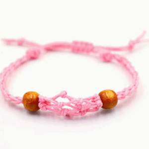 Gemstone Bracelet Cord - Pink