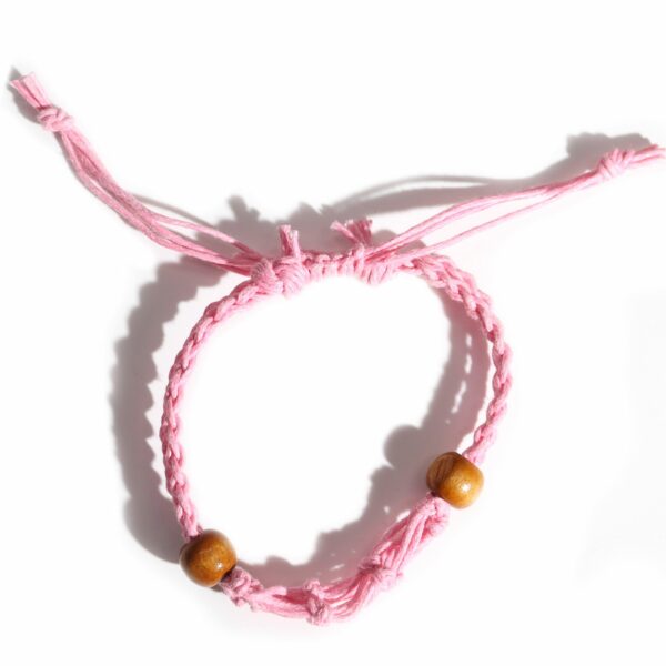 Gemstone Bracelet Cord - Pink - Image 3