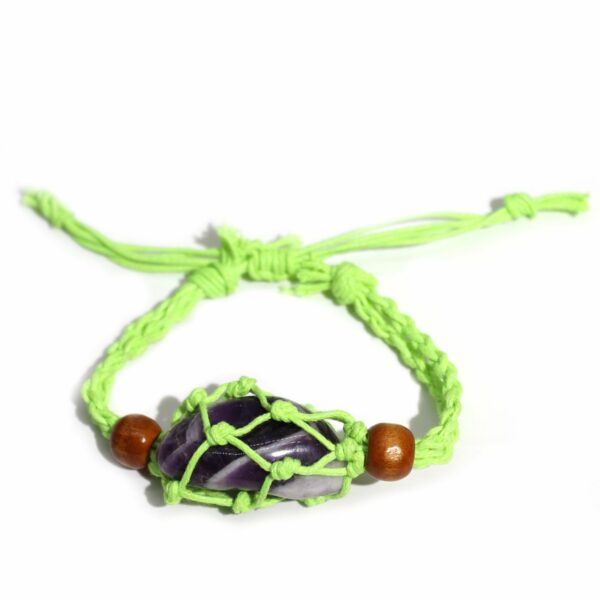 Gemstone Bracelet Cord - Green - Image 3
