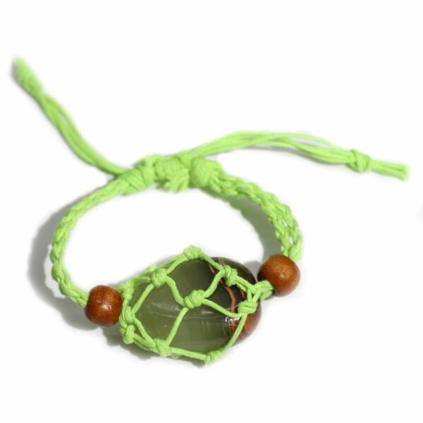 Gemstone Bracelet Cord - Green - Image 4