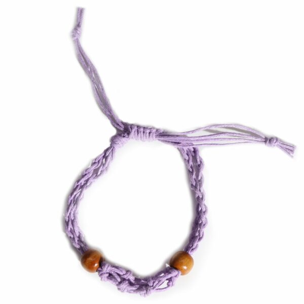 Gemstone Bracelet Cord - Purple - Image 4