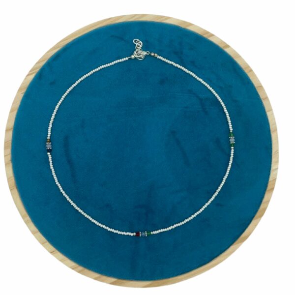 Nepalese Extra Fine Gem Necklace - Pearl & Cut Beads - Image 2