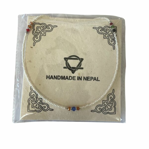 Nepalese Extra Fine Gem Necklace - Pearl & Cut Beads - Image 3