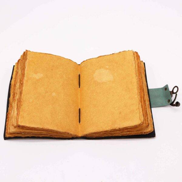 Leather "Moon Phases" Deckle-edge Notebook - Image 2