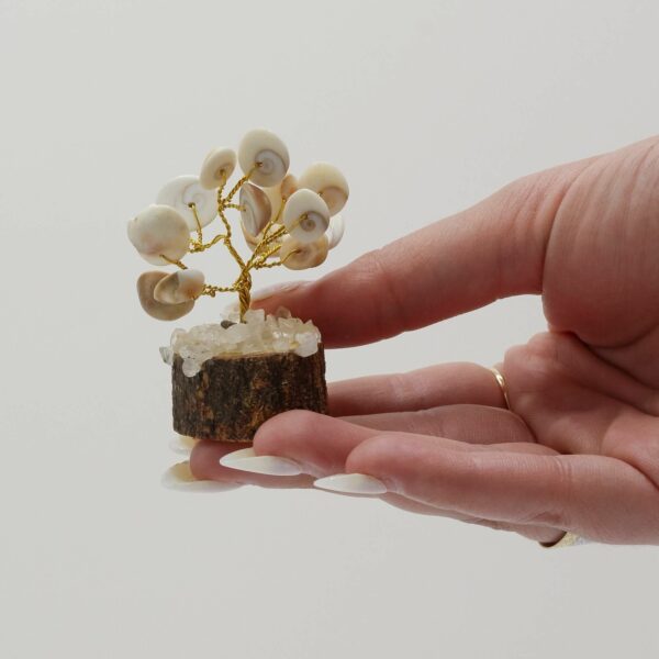 Small Gomati Chakra Circle Stone Tree with Rudraksha - (15 stones) - Image 4