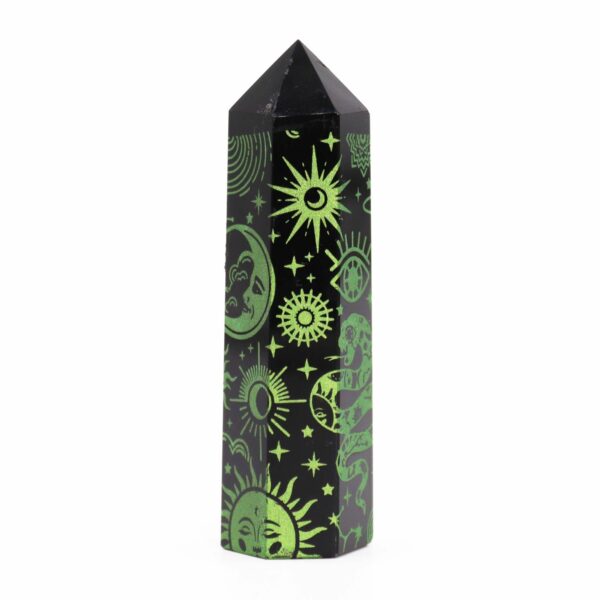 Black Obsidian Point - Mystic Story - Forest Green - Image 2