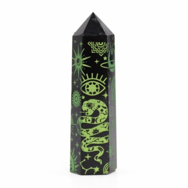 Black Obsidian Point - Mystic Story - Forest Green - Image 3