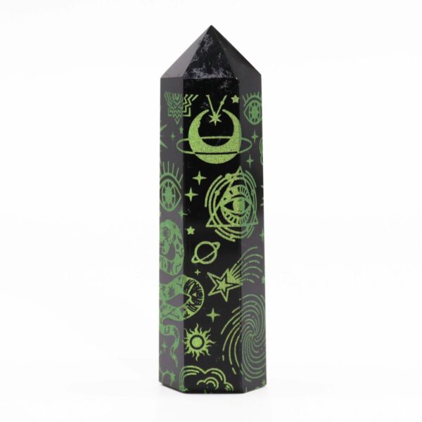 Black Obsidian Point - Mystic Story - Forest Green - Image 4