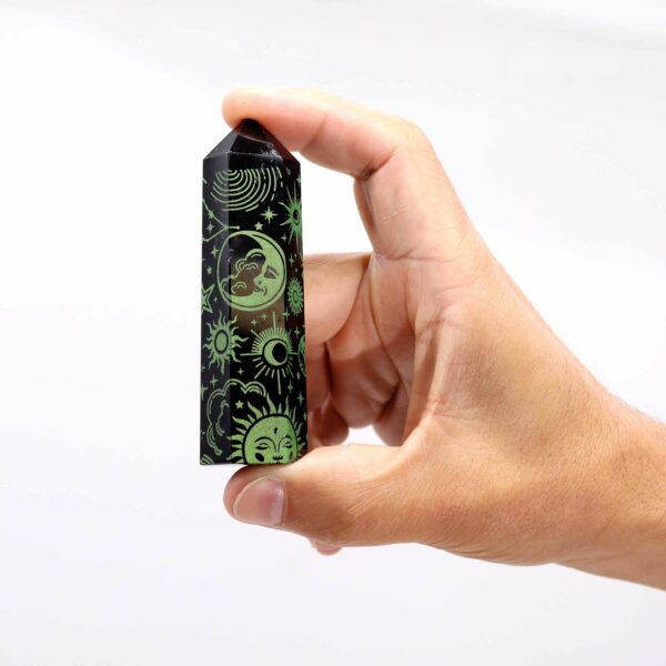 Black Obsidian Point - Mystic Story - Forest Green - Image 7