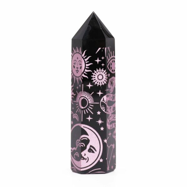 Black Obsidian Point - Mystic Story - Rose Pink - Image 2