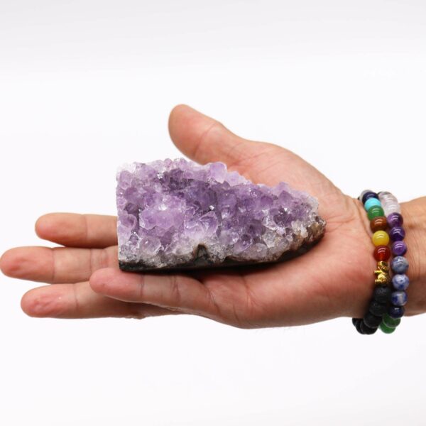 Medium Natural High Grade Amethyst Standing Cluster (approx 350-450gms 7.5-10cm) - Image 2